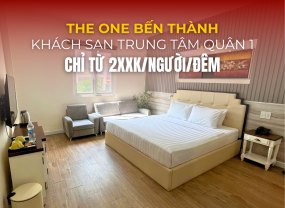 [𝐂𝐇𝐈̉ 𝐓𝐔̛̀ 𝟐𝐗𝐗𝐊/𝐍𝐆𝐔̛𝐎̛̀𝐈] - CHECK IN THE ONE BẾN THÀNH | KHÁCH SẠN TRUNG TÂM QUẬN 1 GẦN CHỢ BẾN THÀNH, PHỐ ĐI BỘ